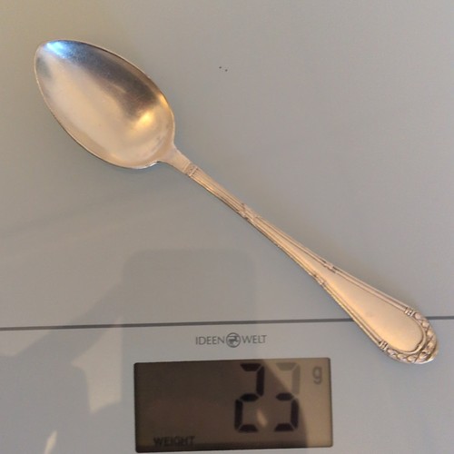Teelöffel metall silber - teelöffel,