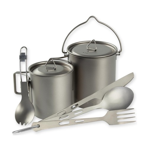 Camping kochgeschirr titan set - camping,