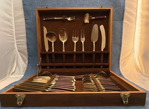 Besteck set goldfarben - besteck-set,