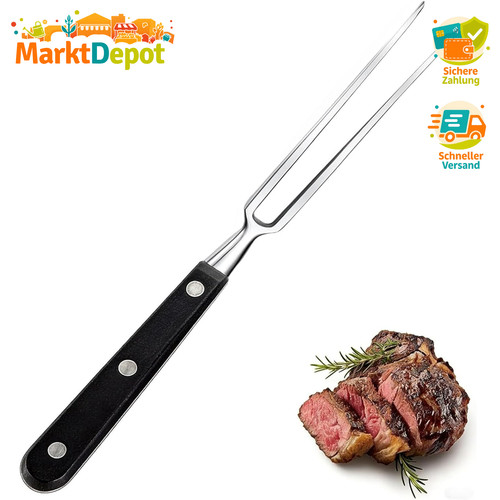 Fleischgabel edelstahl 29cm - fleischgabel,