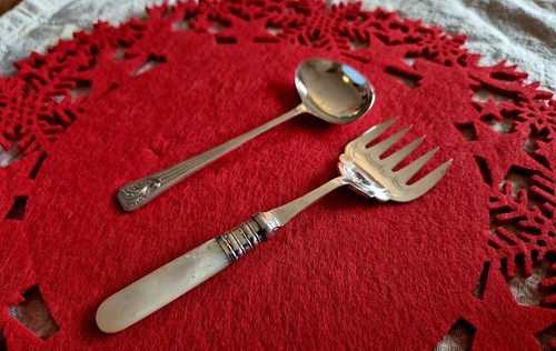 Vintage servierbesteck aus - servierbesteck,