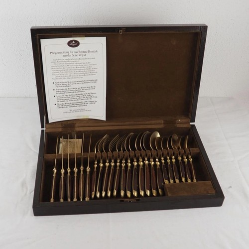 Royal bronze besteck set - bronze,
