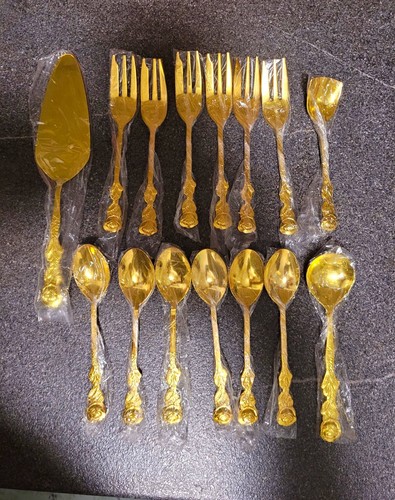Goldfarbenes tlg - goldfarbenes, 15-tlg