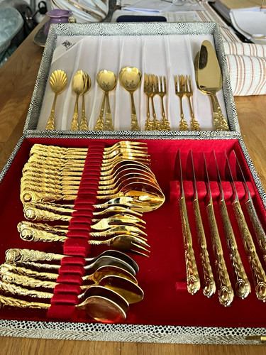 Wmf besteck set gold - besteck-set,
